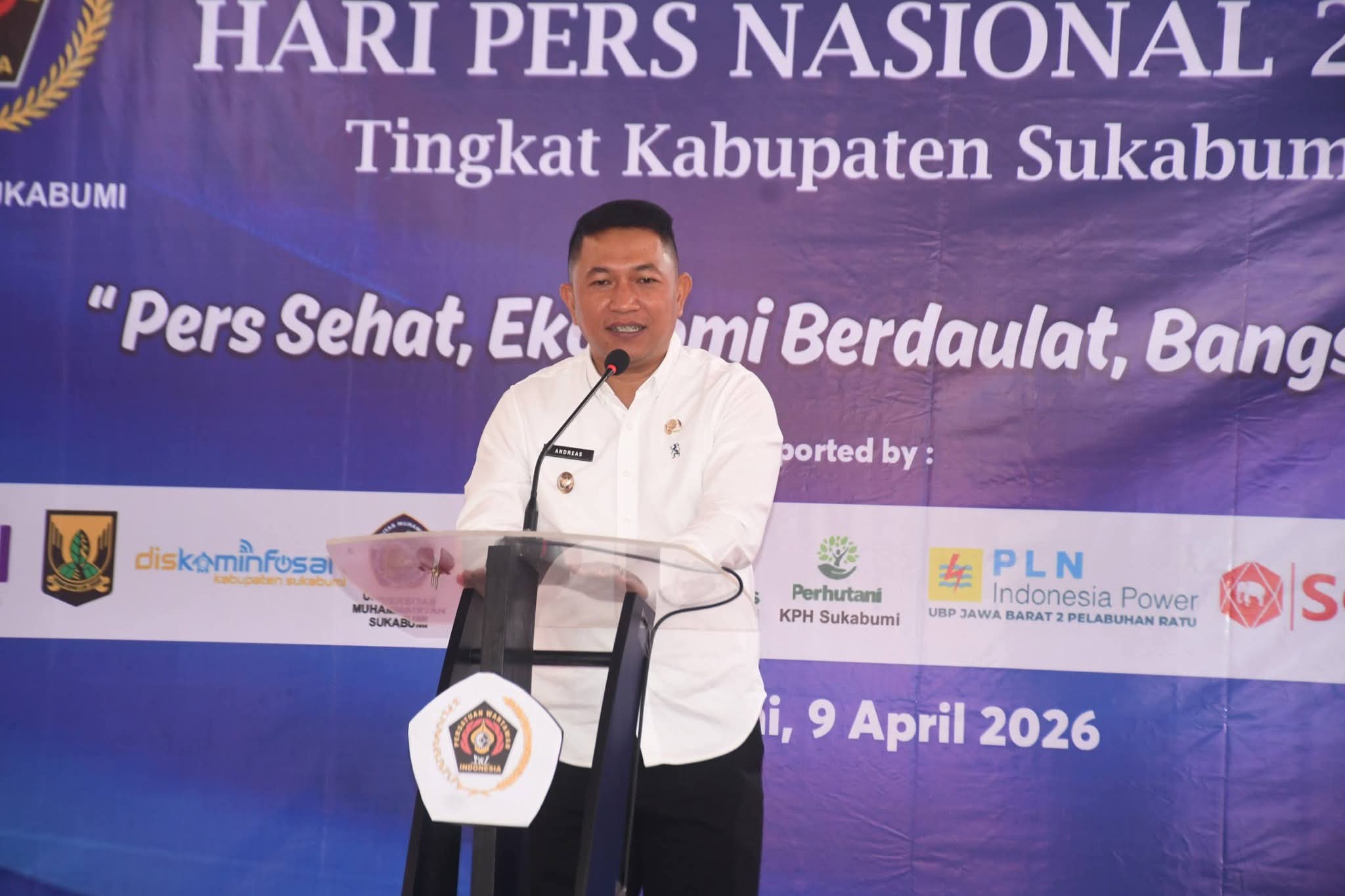 Puncak HPN, Wabup Sukabumi Bilang Pers Pilar Demokrasi